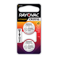 CR2016 Lithium Coin Cell Batteries, 3 V XG859 | Stor-it Systems