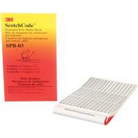Livret d'étiquettes pour le marquage de fils préimprimées ScotchCode<sup>MC</sup> XH305 | Stor-it Systems