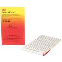 ScotchCode™ Pre-Printed Wire Marker Book XH306 | Stor-it Systems