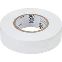 Electrical Tape, 19 mm (3/4") x 18 M (60'), White, 7 mils XH386 | Stor-it Systems