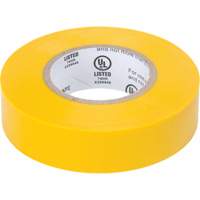 Electrical Tape, 19 mm (3/4") x 18 M (60'), Yellow, 7 mils XH387 | Stor-it Systems