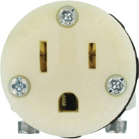 Hospital Grade Extension Plug Connector, 5-15R, Nylon XI198 | Stor-it Systems