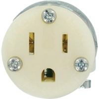 Hospital Grade Extension Plug Connector, 5-15R, Nylon XI199 | Stor-it Systems