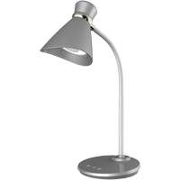 Desk Lamp, 6 W, LED, 16" Neck, Silver XI493 | Stor-it Systems
