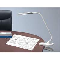 2-in-1 Lamp, 4 W, LED, Clamp, 15" Neck, White XI751 | Stor-it Systems