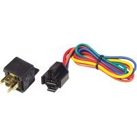 12V 5-Pin Relay & Pigtail Assembly with Mounting Bracket Stor-it Systems