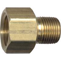 Pipe Adapter, FPT x NPT, 1/4" x 1/8" Dia., Brass YA527 | Stor-it Systems