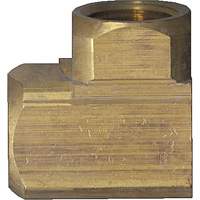 Extruded 90° Elbow Pipe Fitting, FPT, Brass, 1/8" YA811 | Stor-it Systems