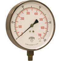 Contractor Pressure Gauge, 4-1/2" , 0 - 100 psi, Bottom Mount, Analogue YB900 | Stor-it Systems